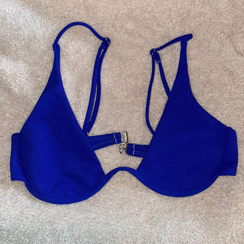 Royal blue bikini top